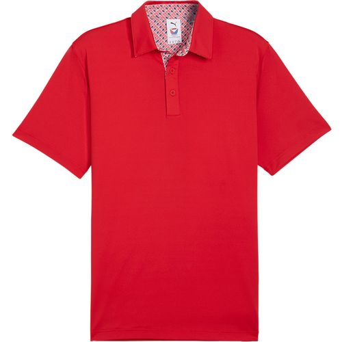 PUMA Men's X Volition Flag Trim Polo