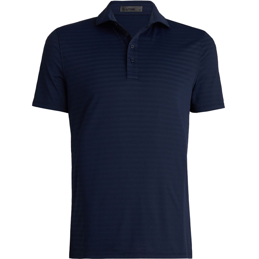 G/FORE Men's Perforated Stripe Tech Jersey Polo - Worldwide G/FORE Men's Perforated Stripe Tech Jersey Polo - Worldwide