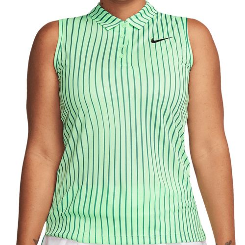 Nike Women's Victory Dri-FIT Print Sleeveless Golf Polo