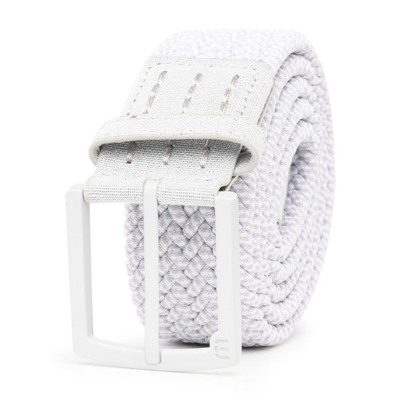 TravisMathew Staggerwing 2.0 Mens Golf Belt Microchip White L