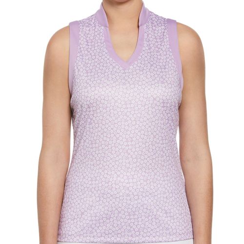 Ben Hogan Women's Essentials Floral Sleeveless Polo
