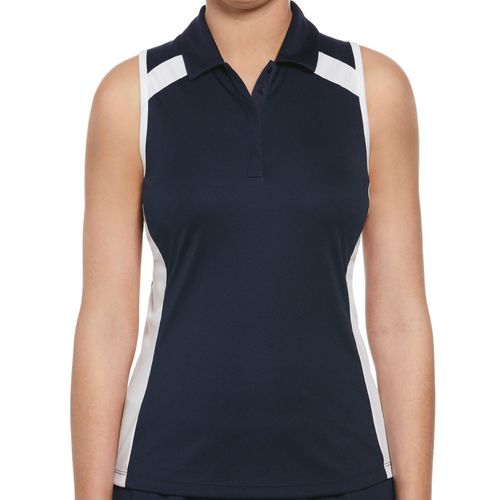 Ben Hogan Women’s Sleeveless Color-Blocked Golf Polo