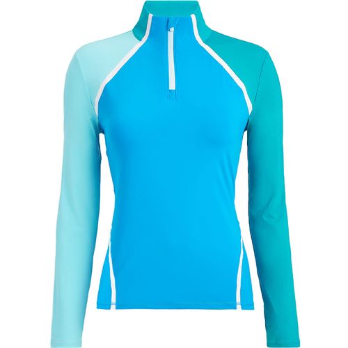 G/FORE Women's Color Block Silky Tech 1/4 Zip Pullover
