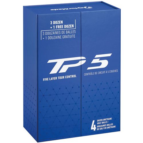 TaylorMade TP5 Golf Balls - Buy 3, Get 1 Free