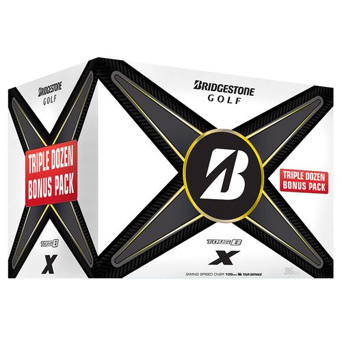 Bridgestone Tour B X Golf Balls - 3 Dozen Trifecta Box