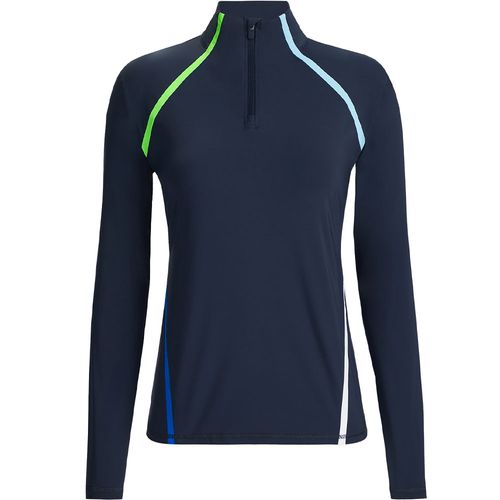 G/FORE Women's Color Block Silky Tech 1/4 Zip Pullover