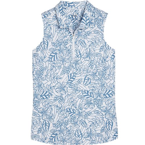 PUMA Women's CLOUDSPUN Leafy Sleeveless 1/4 Zip Polo
