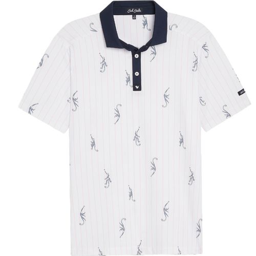 Bad Birdie Men's Monkey A Round Polo