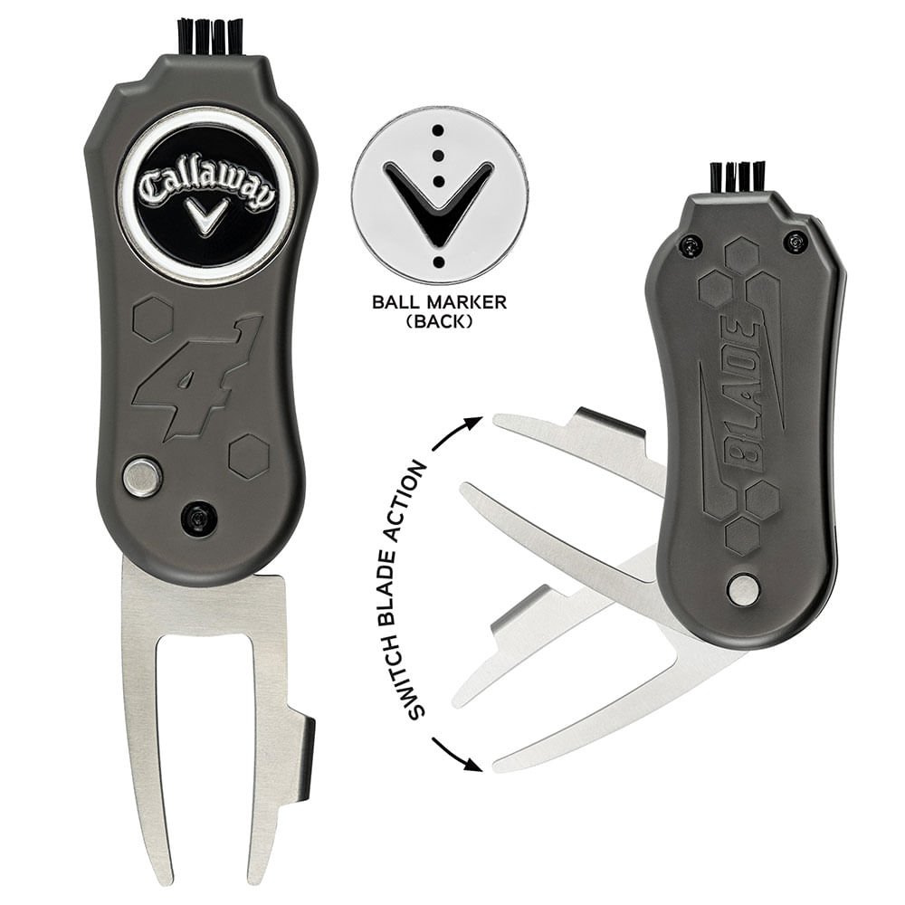 Amazon.com : Callaway 4-in-1 Golf Divot Repair Tool, Black
