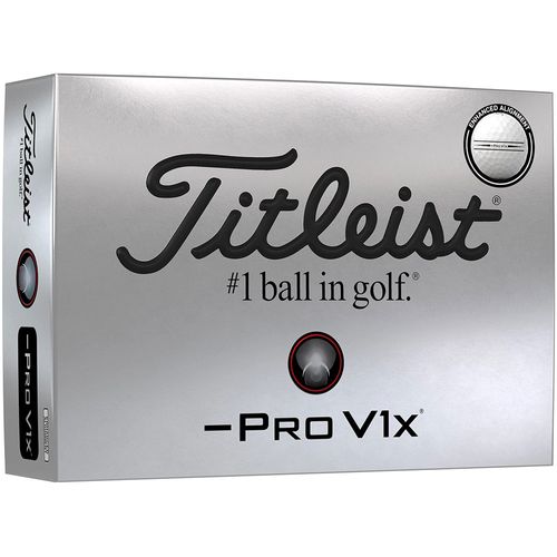 Titleist -Pro V1x Left Dash Enhanced Alignment Golf Balls