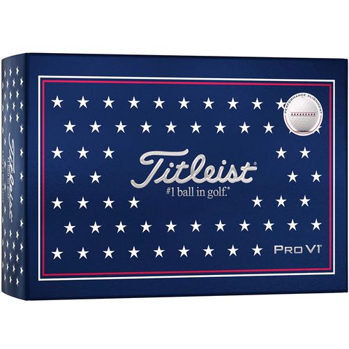 Titleist Limited Edition Pro V1 USA Performance Alignment Golf Balls - 6 Ball Pack