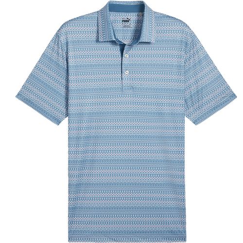 PUMA Men's Fair Isle Micro Print Polo