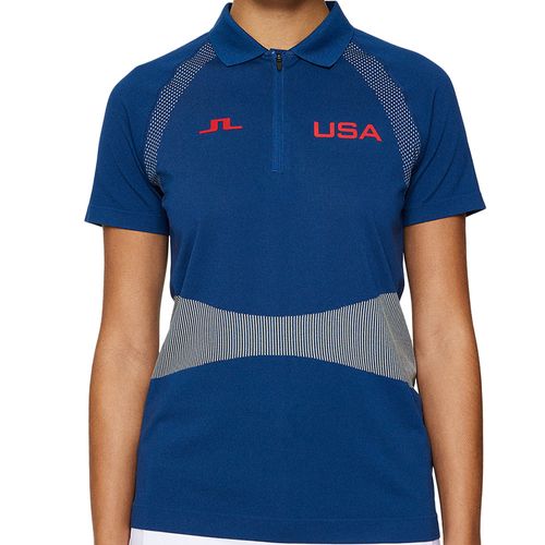 J. Lindeberg Women's Alizee Seamless 1/4 Zip Polo