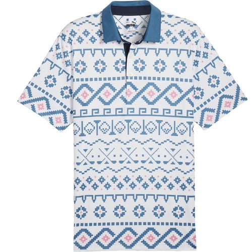 PUMA Men's Fair Isle Print Polo