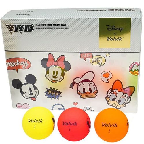 Volvik Vivid Disney Mickey And Friends Golf Balls