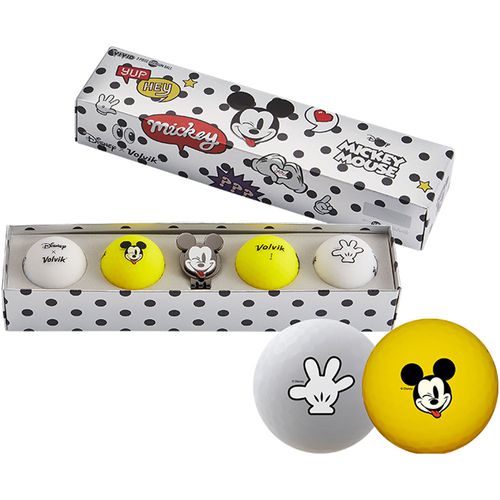 Volvik Vivid Disney's Mickey Mouse Golf Balls - 4 Ball Pack