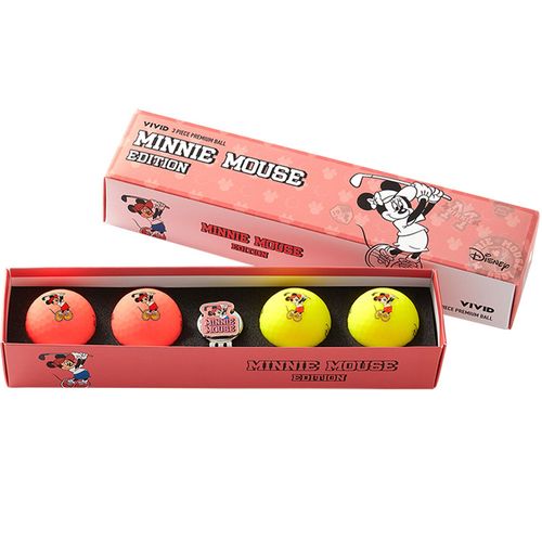 Volvik Vivid Disney's Minnie Mouse Golfing Edition Golf Balls - 4 Ball Pack