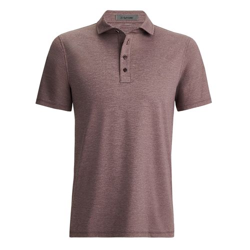 G/FORE Men's Rib Gusset Melange Ice Nylon Polo