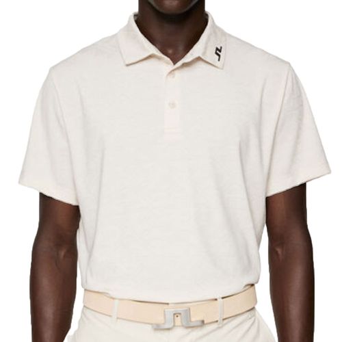 J. Lindeberg Men's Bison Regular Jacquard Polo