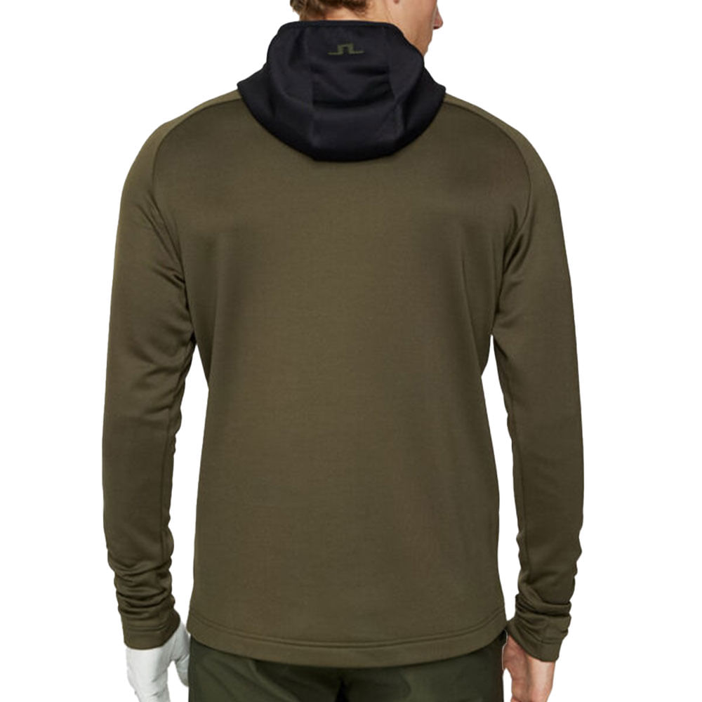 J. Lindeberg Men's Adam Quarter Zip Hood - Worldwide Golf Shops
