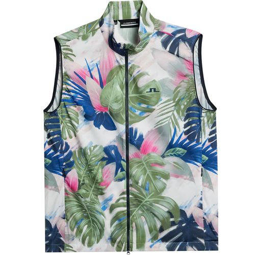 J. Lindeberg Men's Ash Light Packable Print Vest