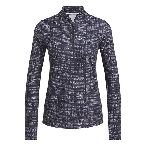 adidas Women's Ultimate365 Printed Long Sleeve 1/4 Zip Shirt