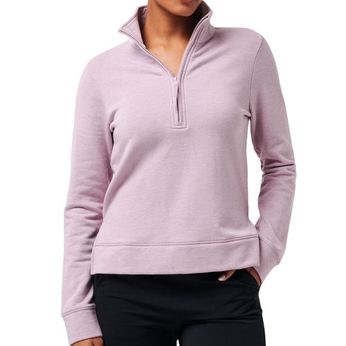 TravisMathew Women's Chance Encounter Cloud Fleece 1/2 Zip Pullover