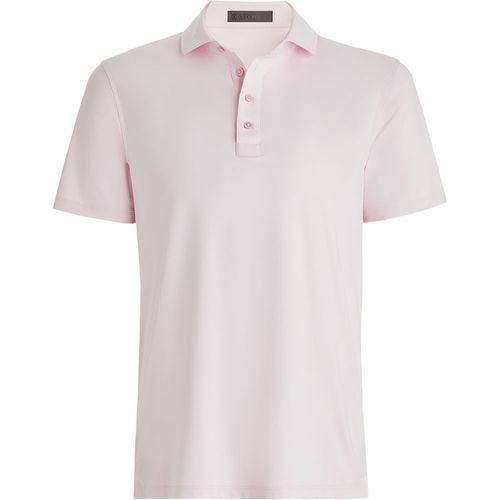 G/FORE Men's Rib Gusset Melange Ice Nylon Polo