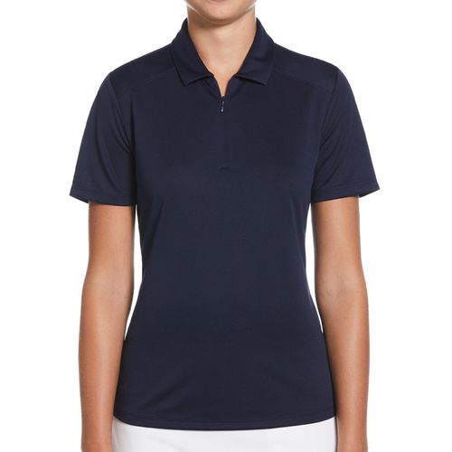 Ben Hogan Women's Ventilation Solid 1/4 Zip Polo