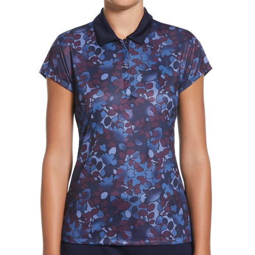 Ben Hogan Women's Cap Sleeve Floral Printed Polo