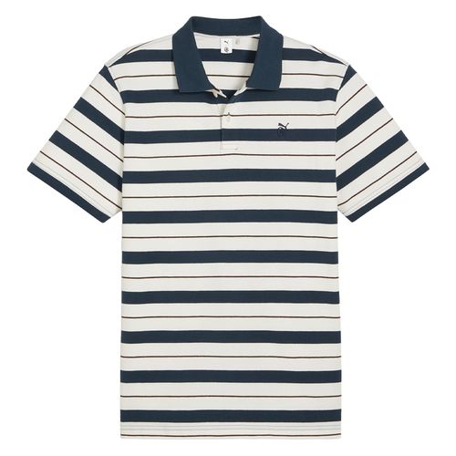 PUMA Men's X Quiet Golf Sunday Stripe Polo