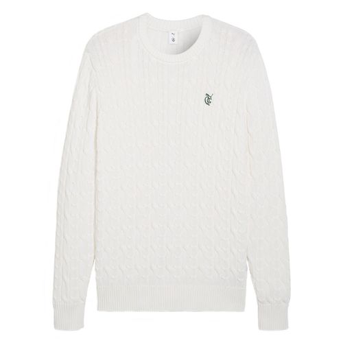 PUMA Men's X Quiet Golf Cable Knit Sweater