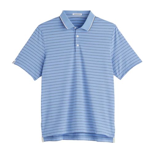 Ashworth Men's Charcoal Heather Stripe Polo