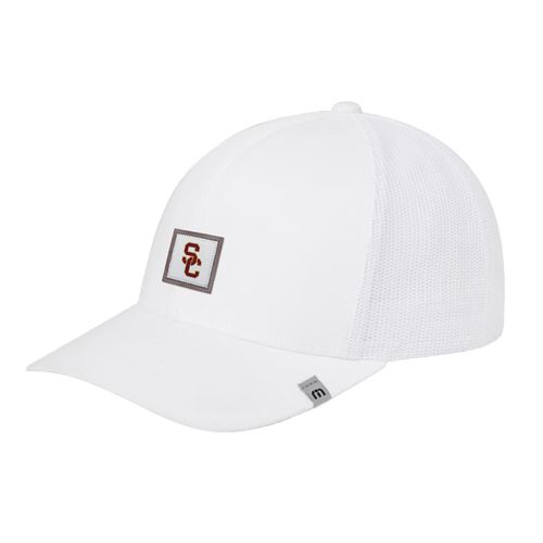 TravisMathew Men's Leather Patch USC Hat