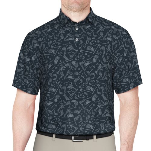 Ben Hogan Men's All Over Golf Conversational Polo