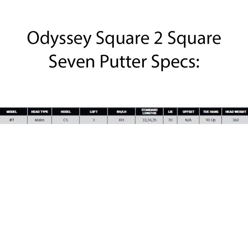 Odyssey Ai-ONE Square 2 Square Seven Putter - Worldwide Golf Odyssey Ai-ONE Square 2 Square Seven Putter - Worldwide Golf