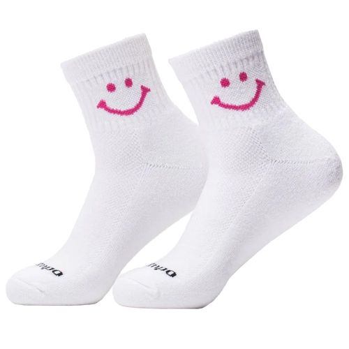 Del Campo Men's Pink Smiley Socks