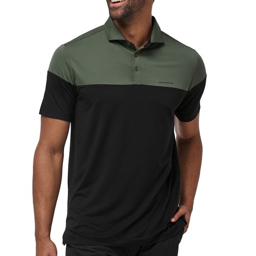 TravisMathew Men's Heater Pro Color Block Polo