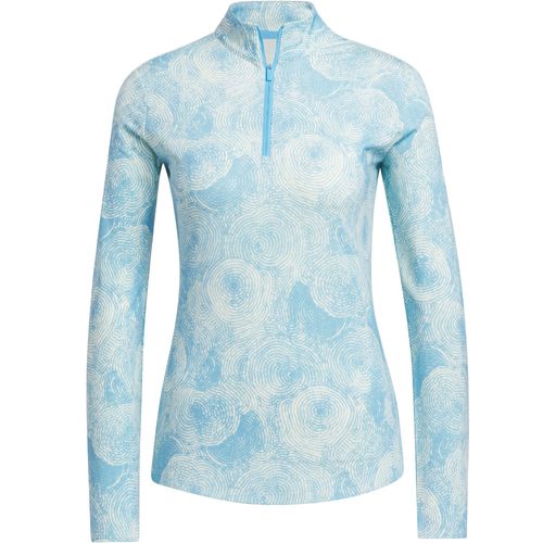 adidas Women's Ultimate365 Printed 1/4 Zip Mock Pullover