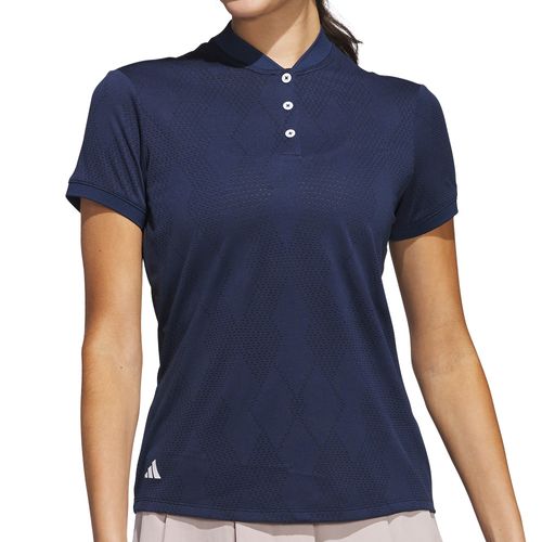 adidas Women's Ultimate365 Diamond Jacquard Blade Collar Polo