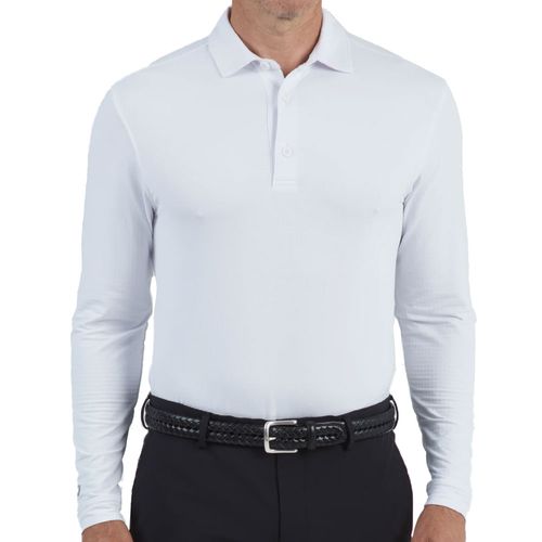 IBKUL Men's Modern Fit Long Sleeve Polo - Solid