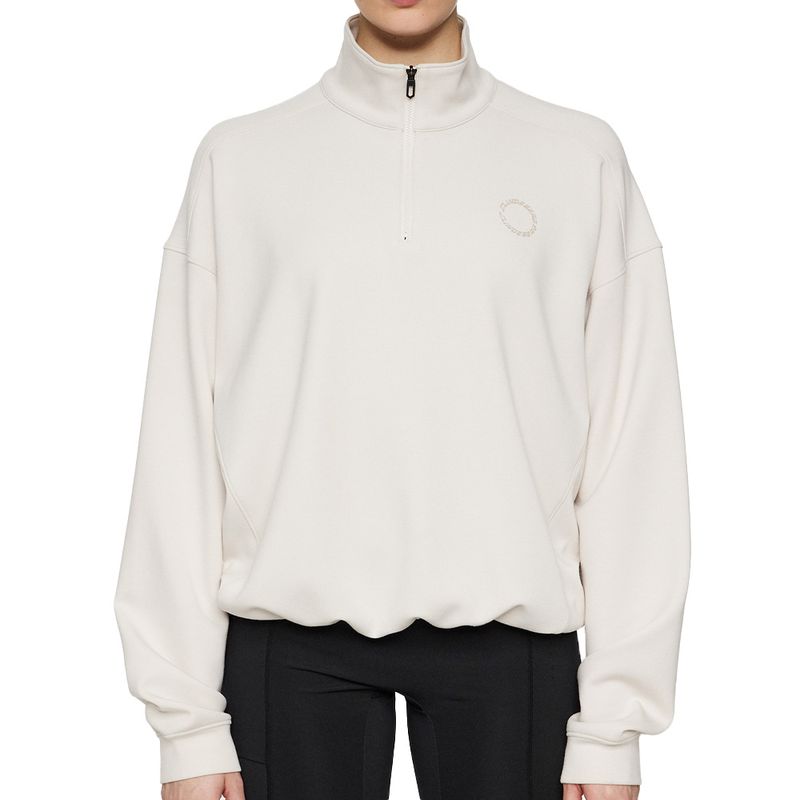J. Lindeberg Women's Airy 1/4 Zip Sweatshirt - Worldwide J. Lindeberg Women's Airy 1/4 Zip Sweatshirt - Worldwide