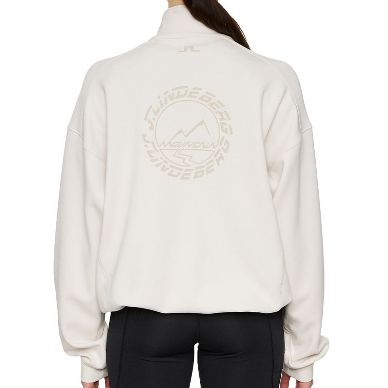 J. Lindeberg Women's Airy 1/4 Zip Sweatshirt - Worldwide J. Lindeberg Women's Airy 1/4 Zip Sweatshirt - Worldwide