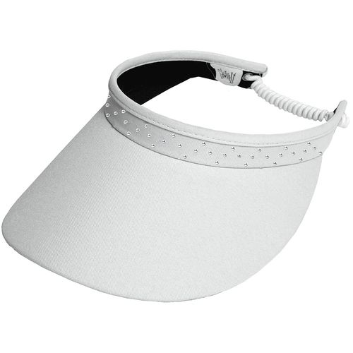 Glove It Women's Crystal Bling Coil Visor