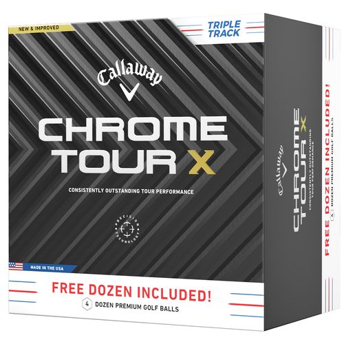 Callaway Chrome Tour X Triple Track Golf Balls - 4 Dozen