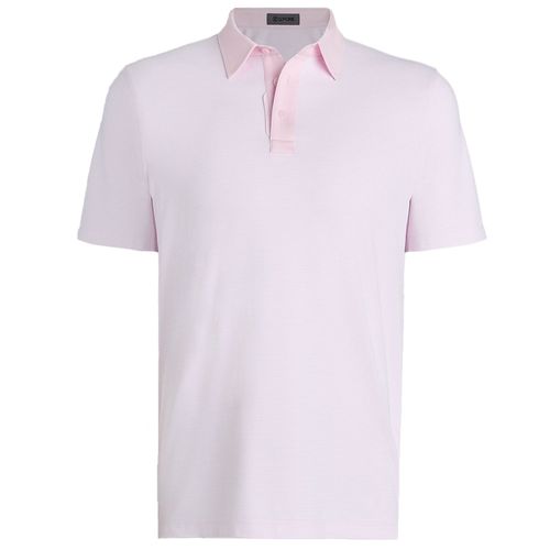 G/FORE Men's Feeder Stripe Fine Tech Jersey Polo