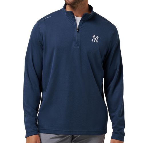 TravisMathew Men's Time To Tailgate 1/4 Zip Pullover - New York Yankees