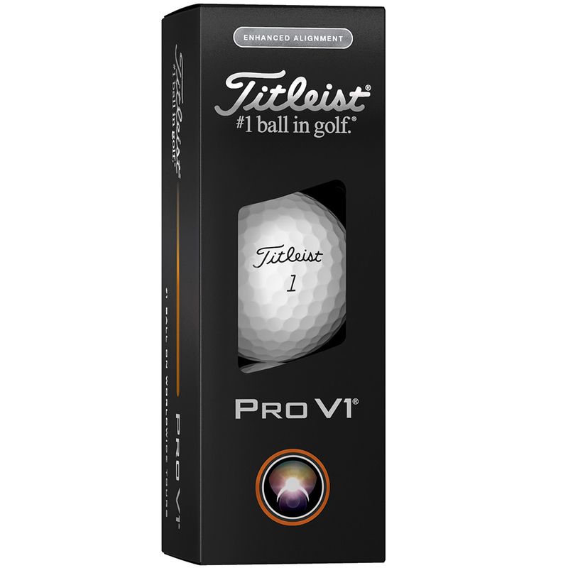 Titleist Pro V1 Loyalty Rewarded Golf Balls - White - Enhanced Alignment - Personalised