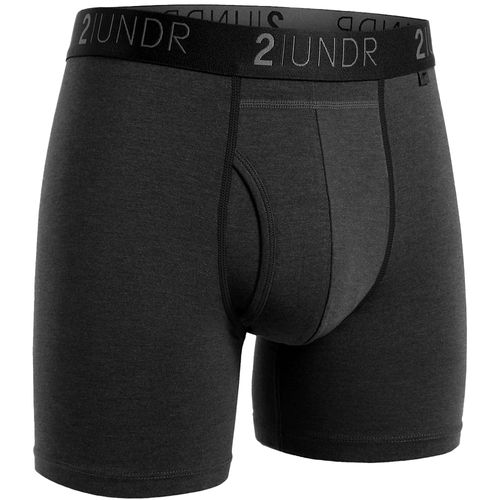2UNDR Men's Swing Shift Solid Heathered Boxer Briefs
