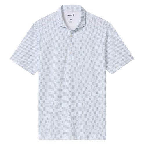 johnnie-O Men's Cason Print Performance Mesh Polo